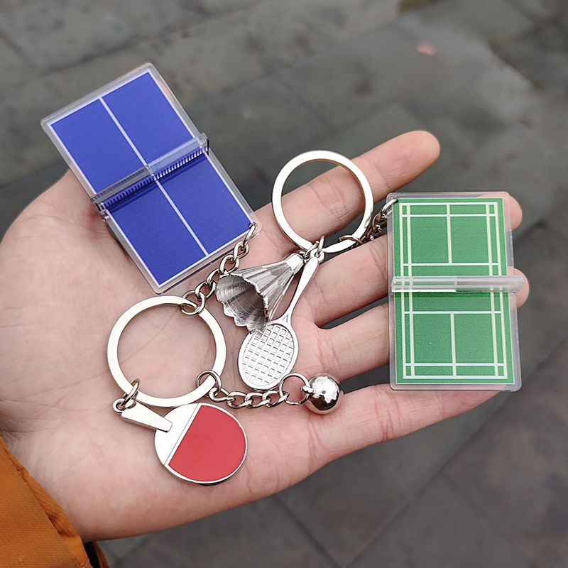 Badminton Bag - New Mini Badminton Acrylic Keychain Three-dimensional