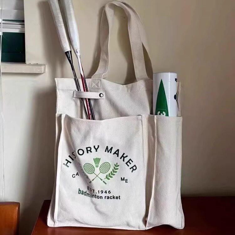 Badminton Bag - Large Capacity Canvas Badminton Racket Bag