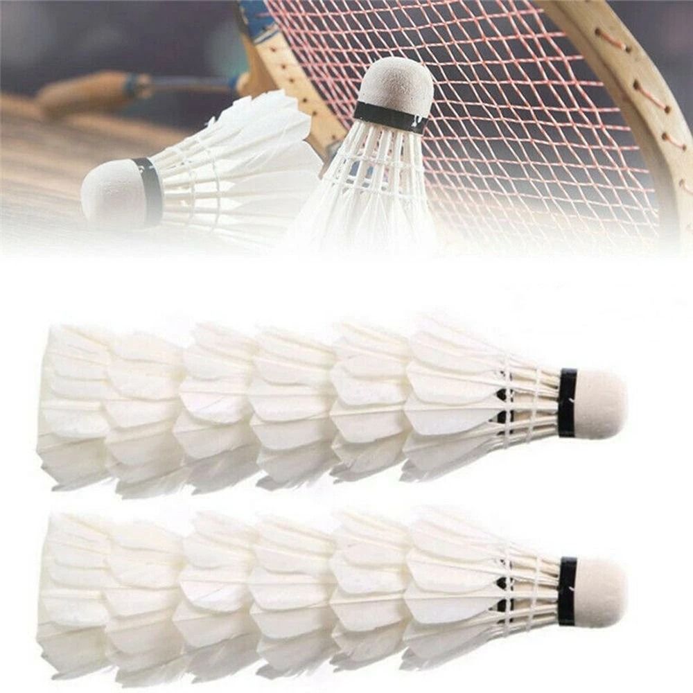 3/6/12Pcs New White Badminton  - Feather Shuttlecock recension och pris