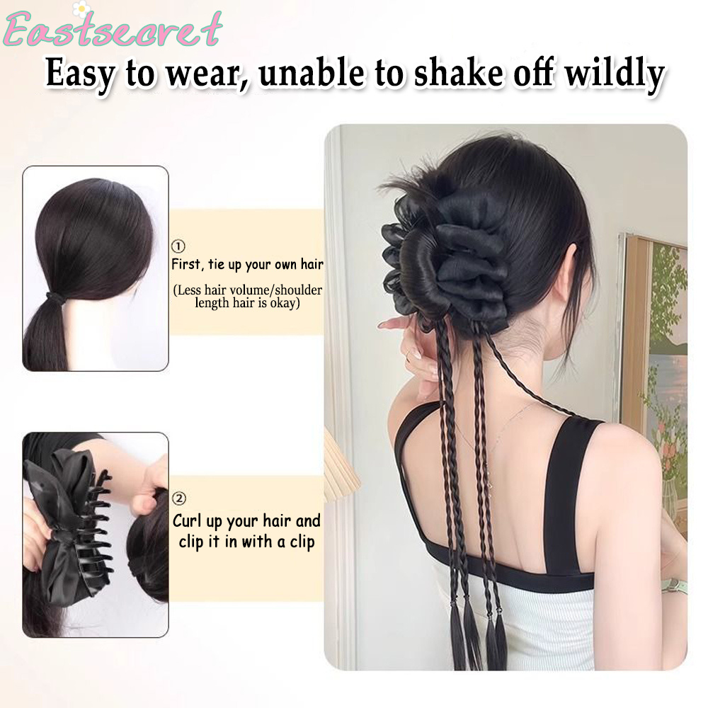 Black Bow Half-tie Hair Claw C - Feather Shuttlecock recension och pris