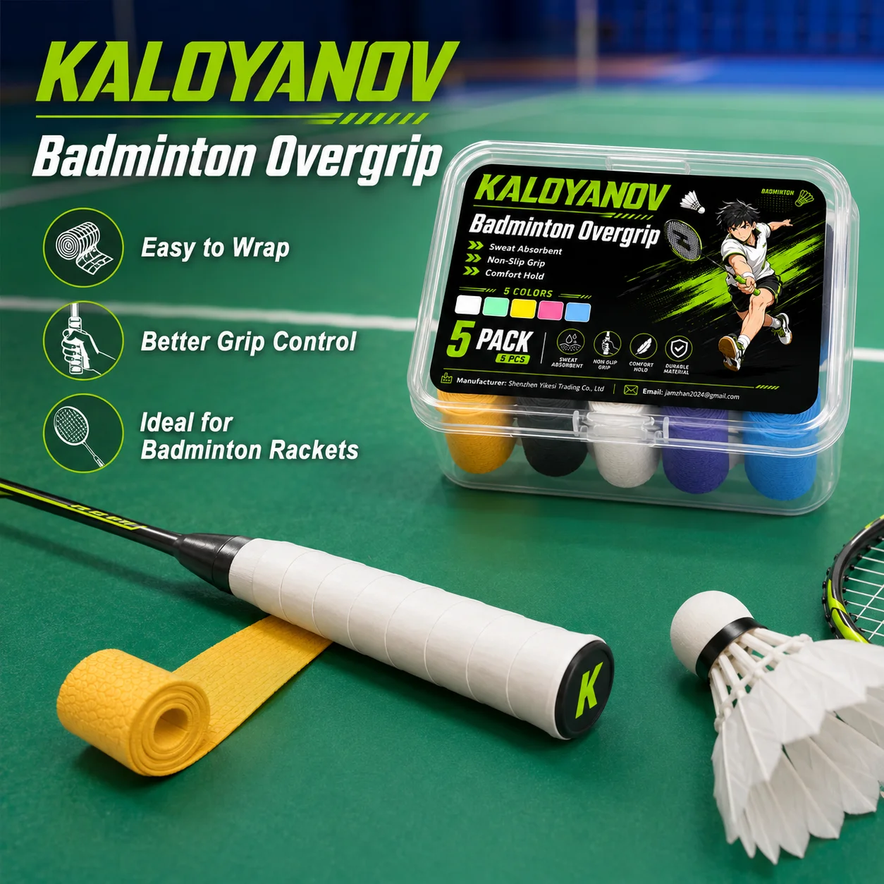 Tennis Overgrip Badminton Over - Badminton Materi recension och pris