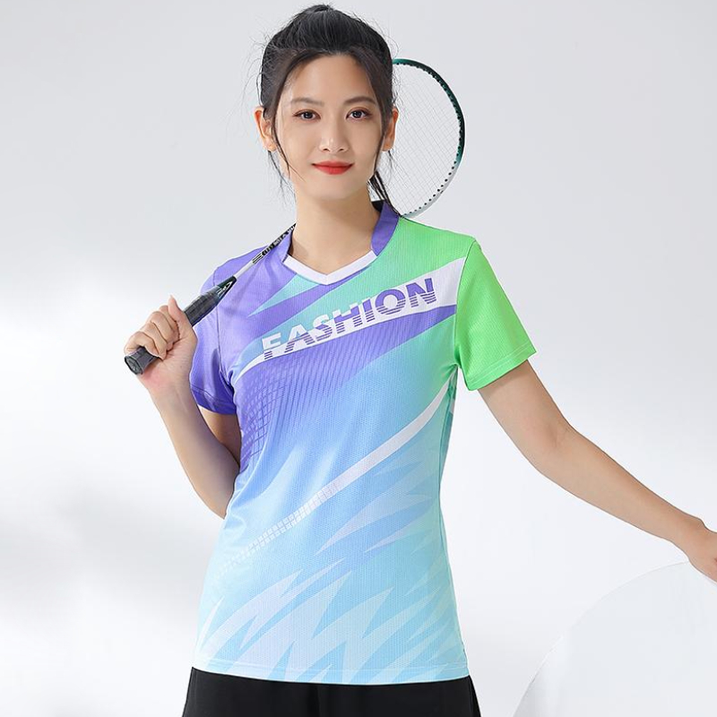 Women Badminton Shirt Print Go - Badminton Jersey recension och pris